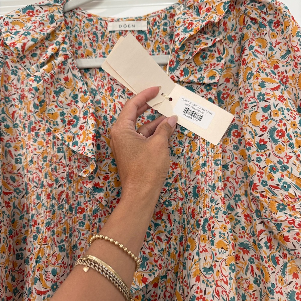 Doen- Henri Top - Wild Clover Floral